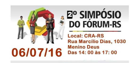 CRA-RS sedia II Simpósio do Fórum dos Conselhos Profissionais do RS CRA-RS sedia II Simpósio do Fórum dos Conselhos Profissionais do RS